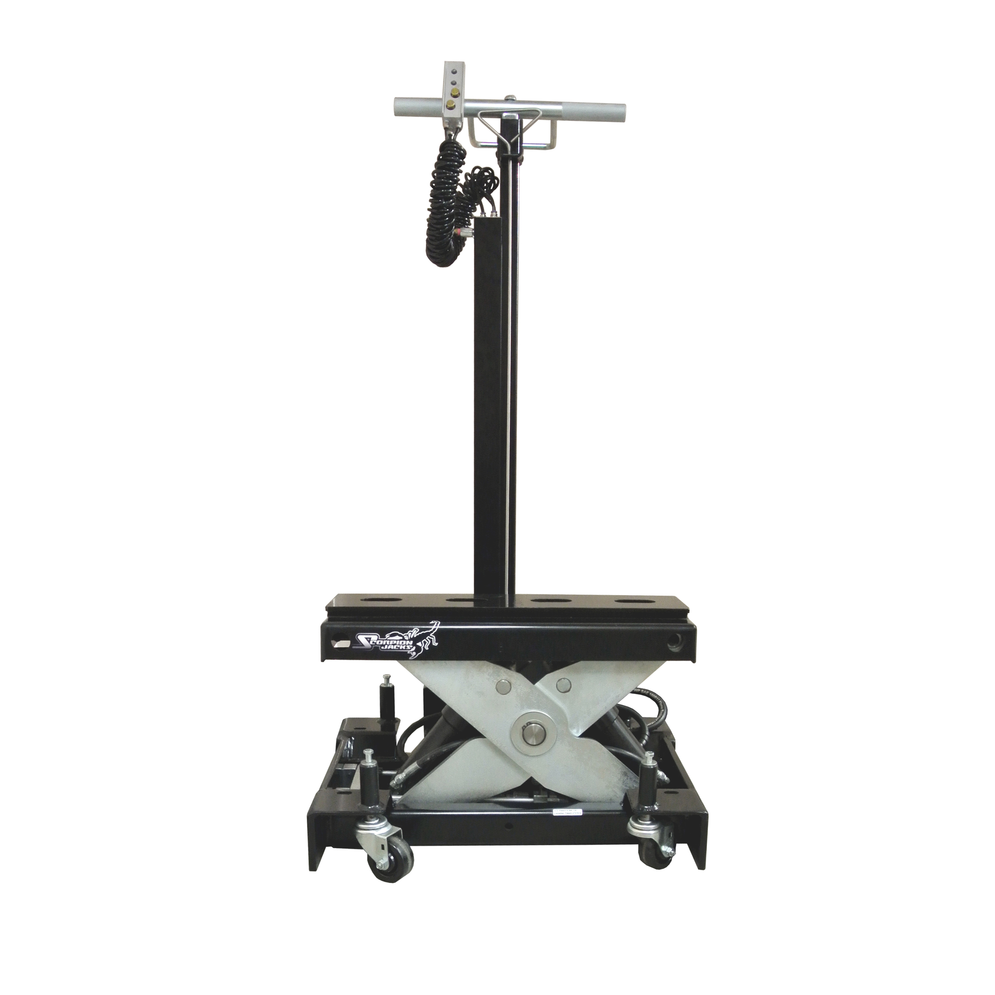 Scorpion Jacks Scissor Floor Jack - 12-Ton Capacity, 32in. Max Lift Height, Air/Oil Powered, Model# TJ12S